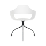 Showtime Chair with Swivel Base: Lacquered White + Anthracite Grey