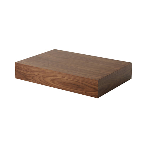 Mass Wide Coffee Table: Without Drawer + Walnut