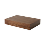 Mass Wide Coffee Table: Without Drawer + Walnut