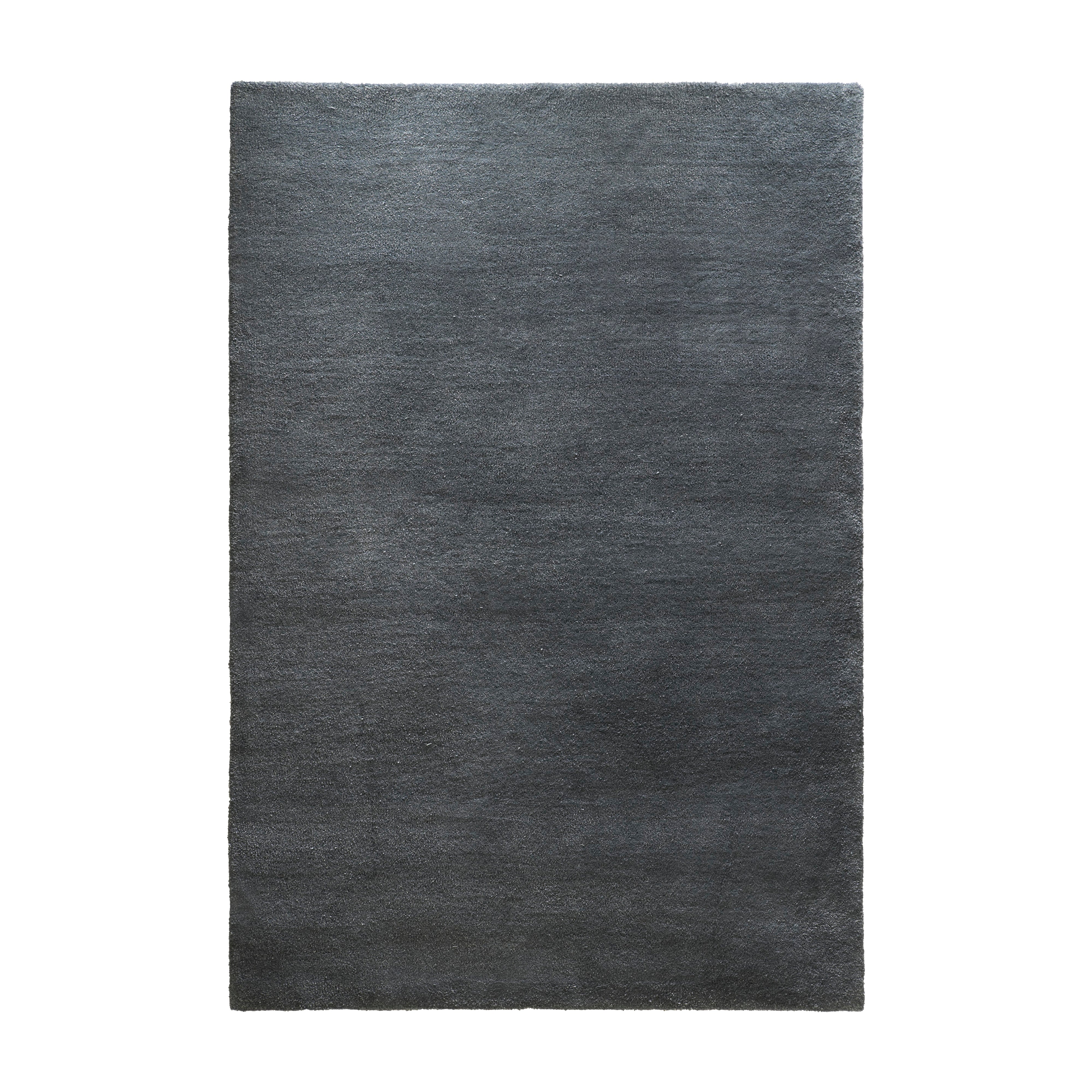 Plain Rug: Medium + Dark Grey