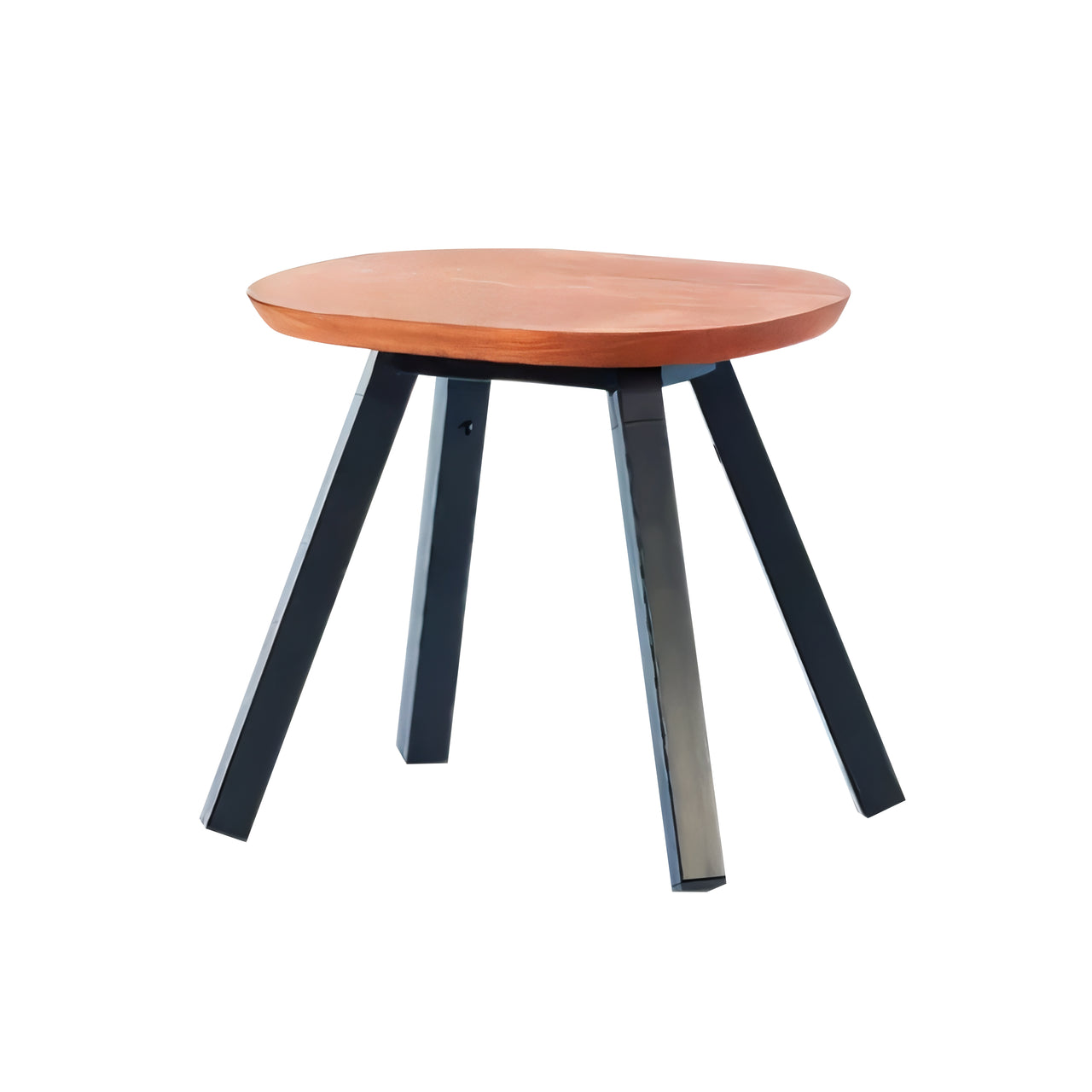 You and Me Indoor Footstool: Jet Black + 1 + Without Cushion