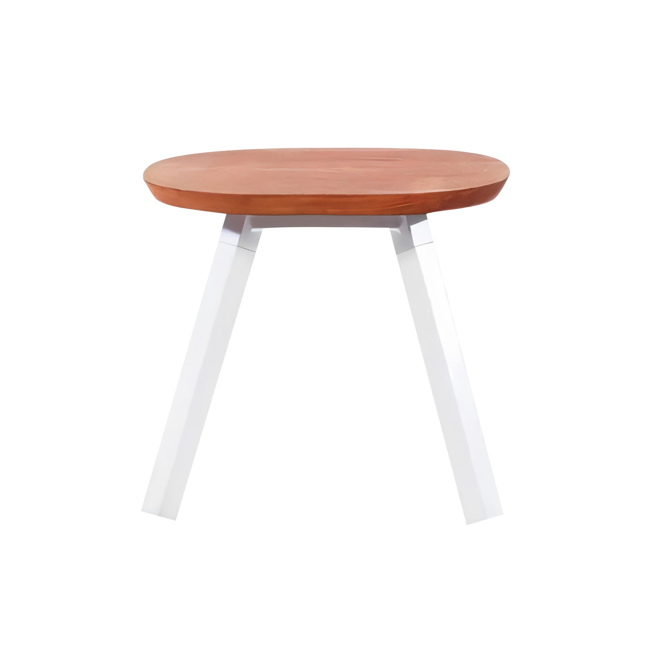 You and Me Indoor/Outdoor Footstool: Traffic White + 1 + Without Cushion