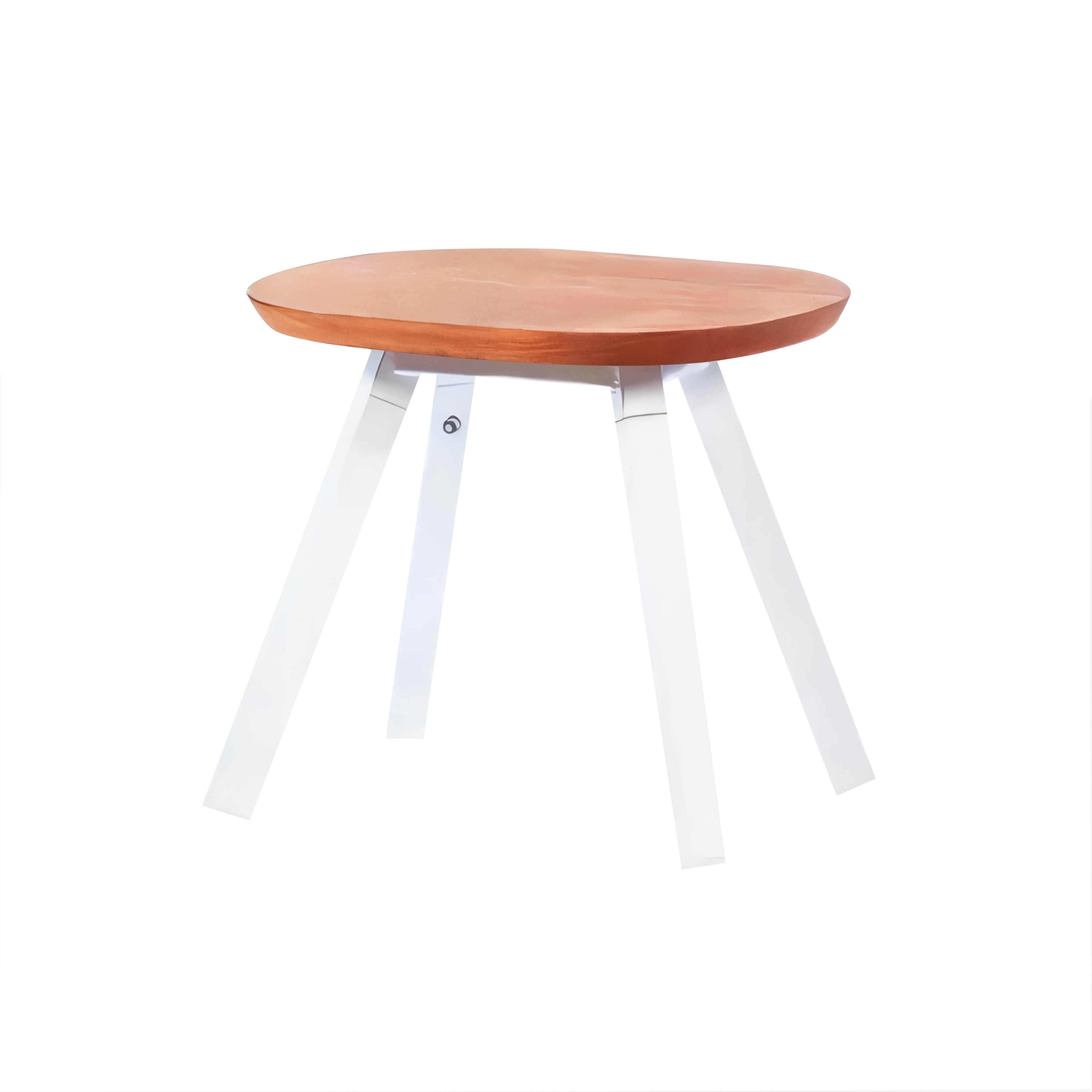 You and Me Indoor/Outdoor Footstool: Traffic White + 1 + Without Cushion