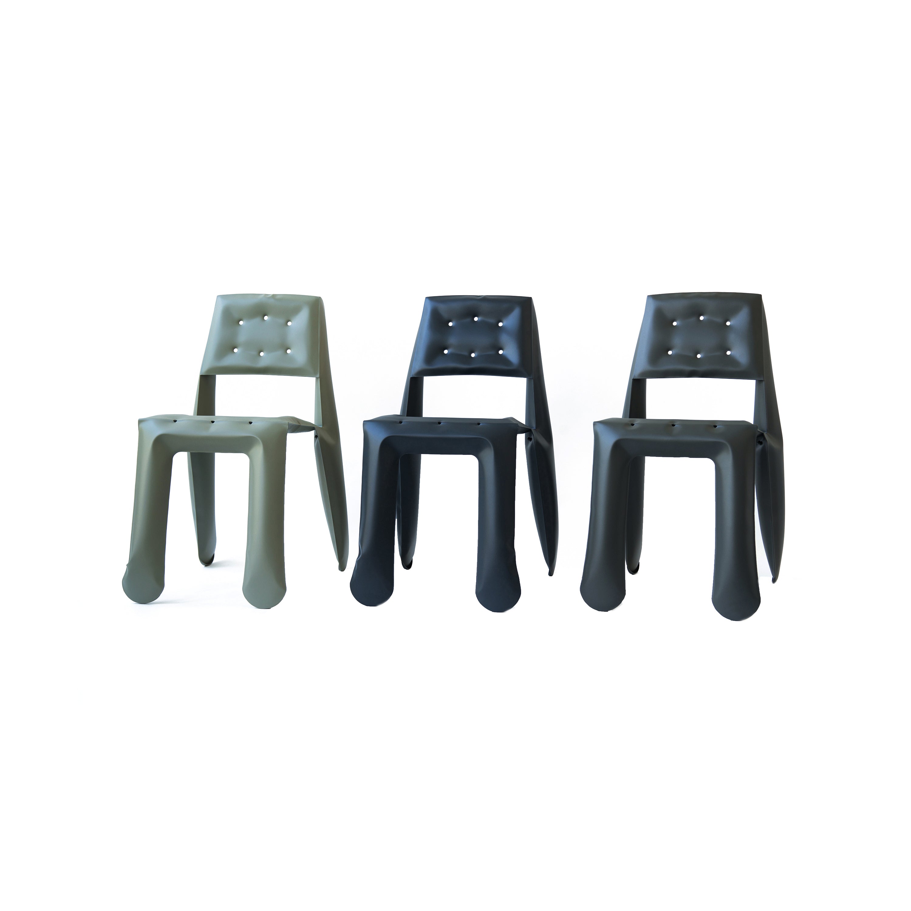 Chippensteel 0.5 Chair: Moss Grey Carbon Steel + Graphite Grey Carbon Steel + Graphite Grey Carbon Steel + Umbra Grey Carbon Steel