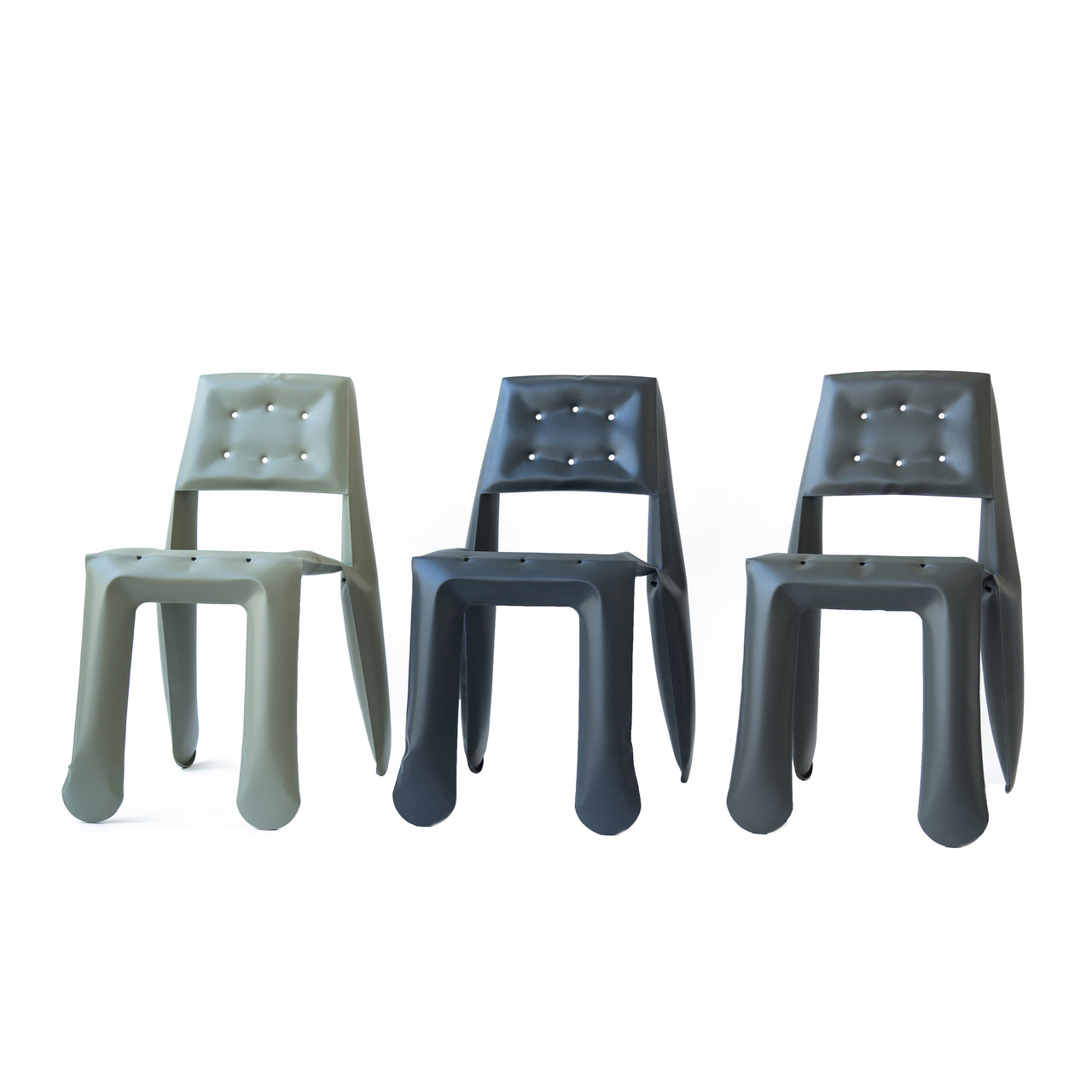 Chippensteel 0.5 Chair: Moss Grey Aluminum + Graphite Grey Aluminum + Umbra Grey Aluminum