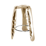 Plopp Bar Stool: Flamed Gold