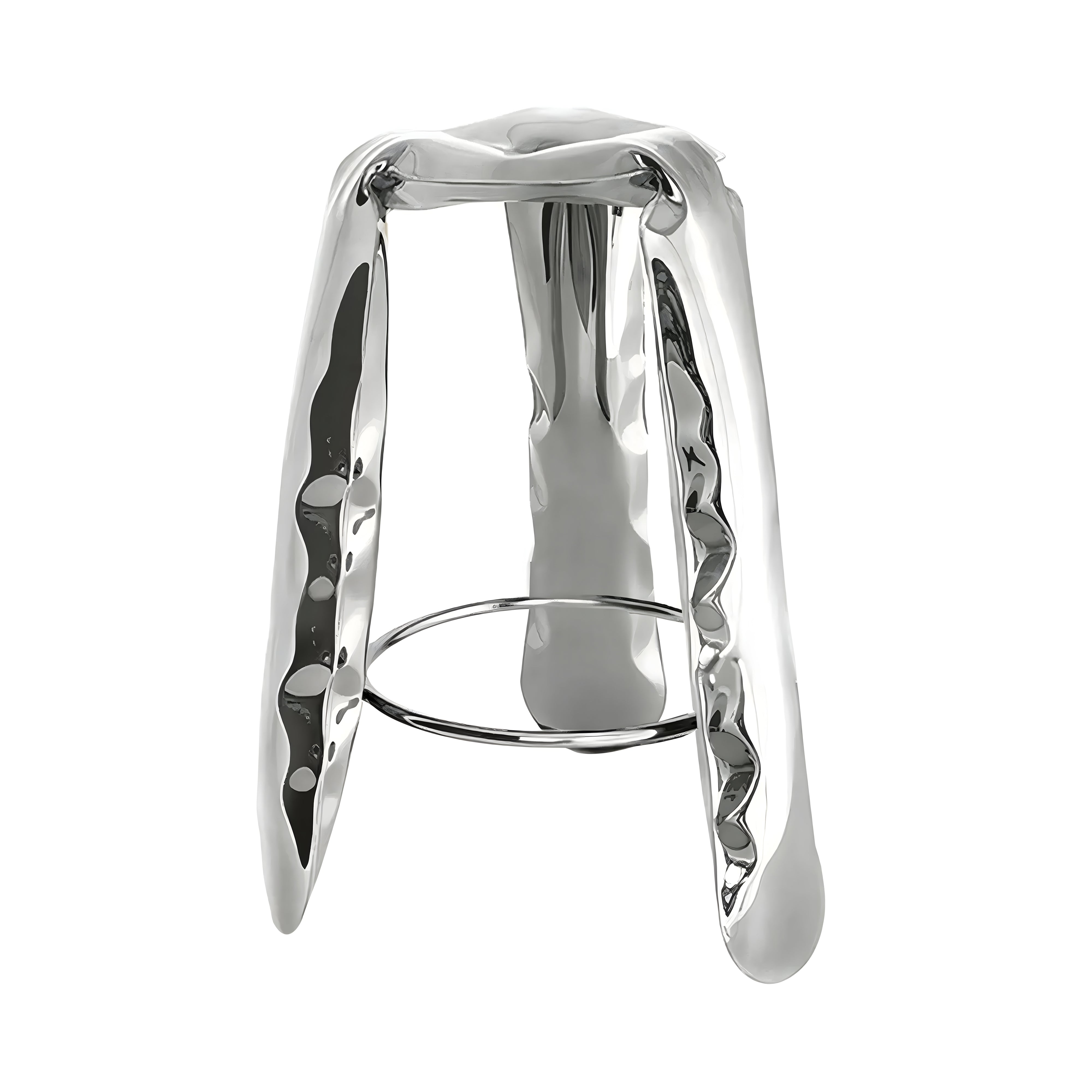 Plopp Bar Stool: Inox Polished