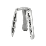 Plopp Kitchen Stool: Inox Polished