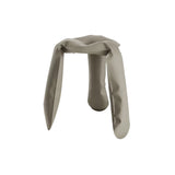 Plopp Standard Stool: Beige Grey Matt Steel