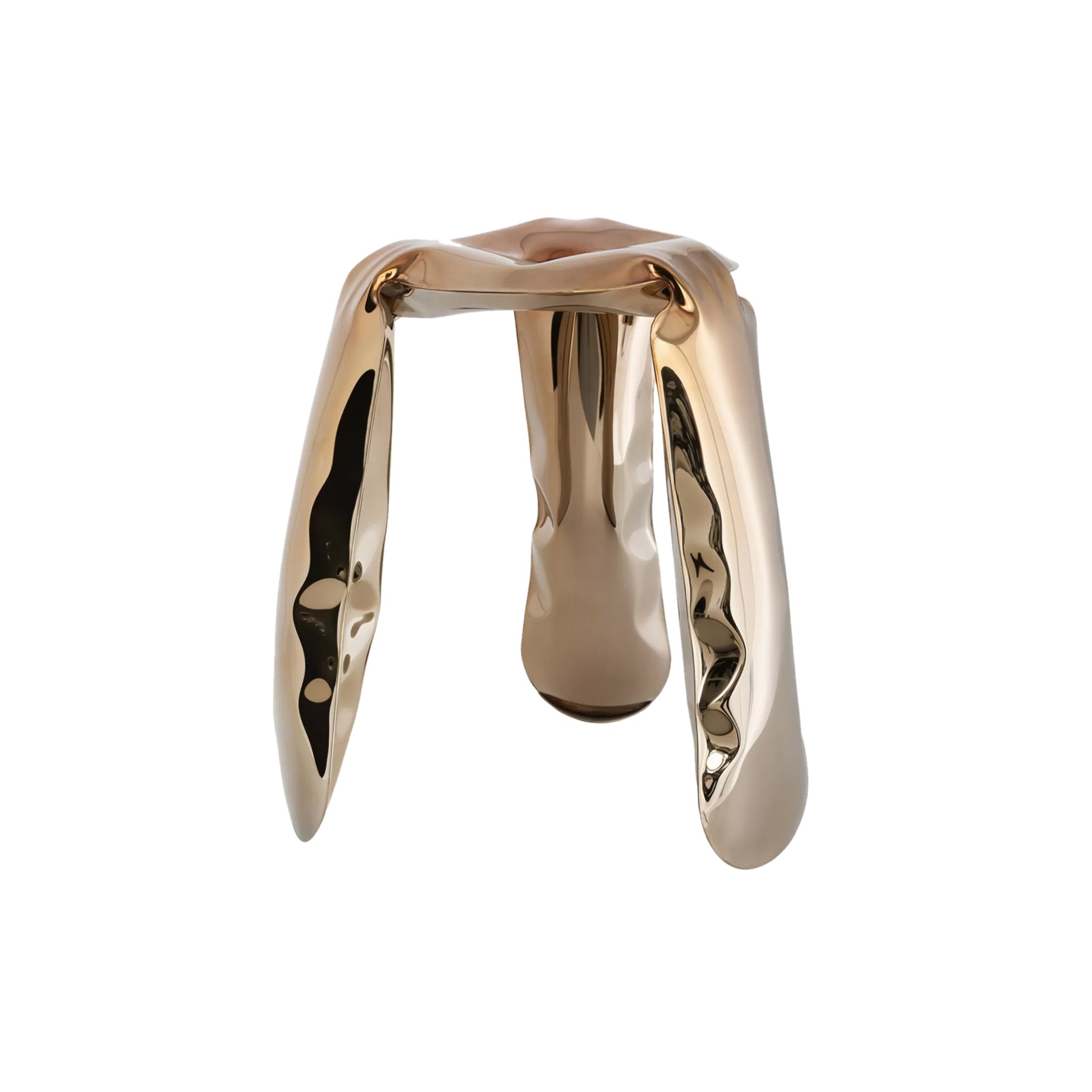 Plopp Standard Stool: Flamed Gold