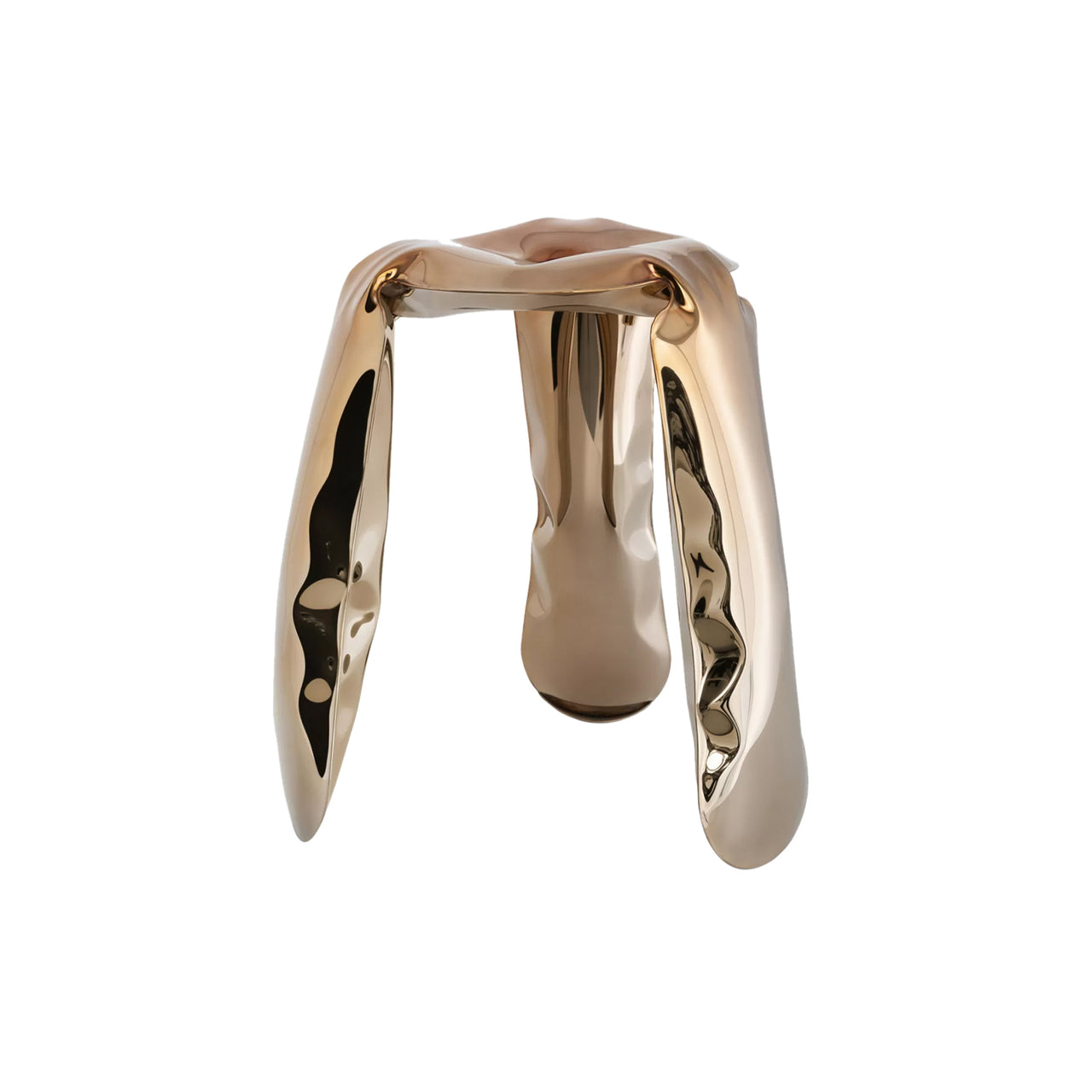 Plopp Standard Stool: Flamed Gold