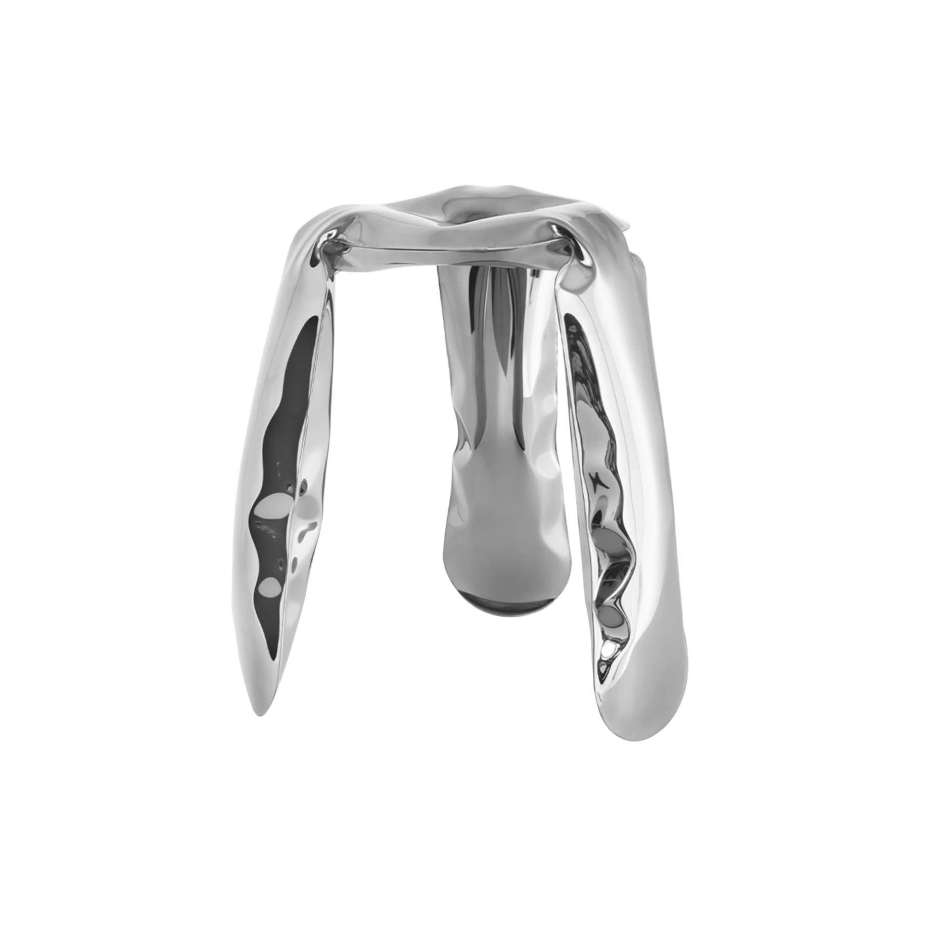 Plopp Standard Stool: Inox Polished