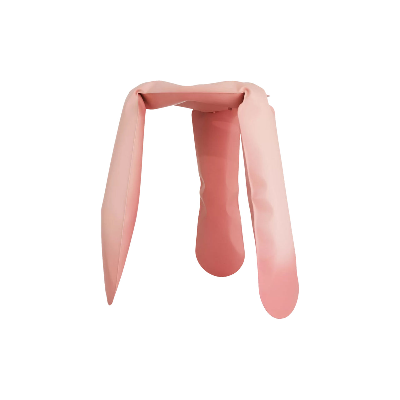 Plopp Standard Stool: Pink Matt Steel