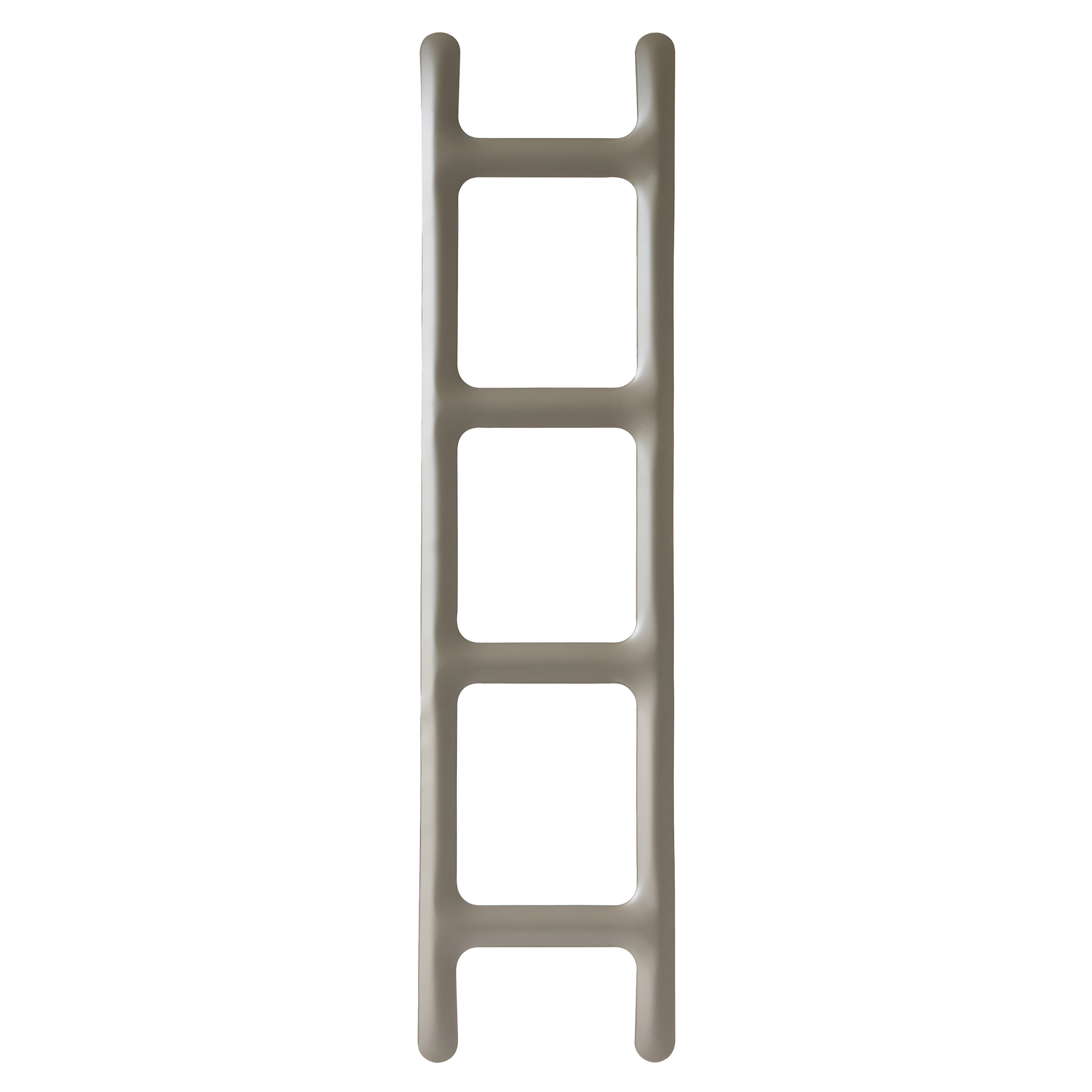 Drab Ladder Hanger: Beige Grey Matt Steel