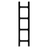 Drab Ladder Hanger: Black Glossy Steel