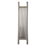 Drab Mirror: Beige Grey Matt Steel