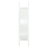 Drab Mirror: White Glossy Steel