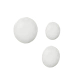 Pin Wall Hanger: Set + 3 + White Glossy Steel