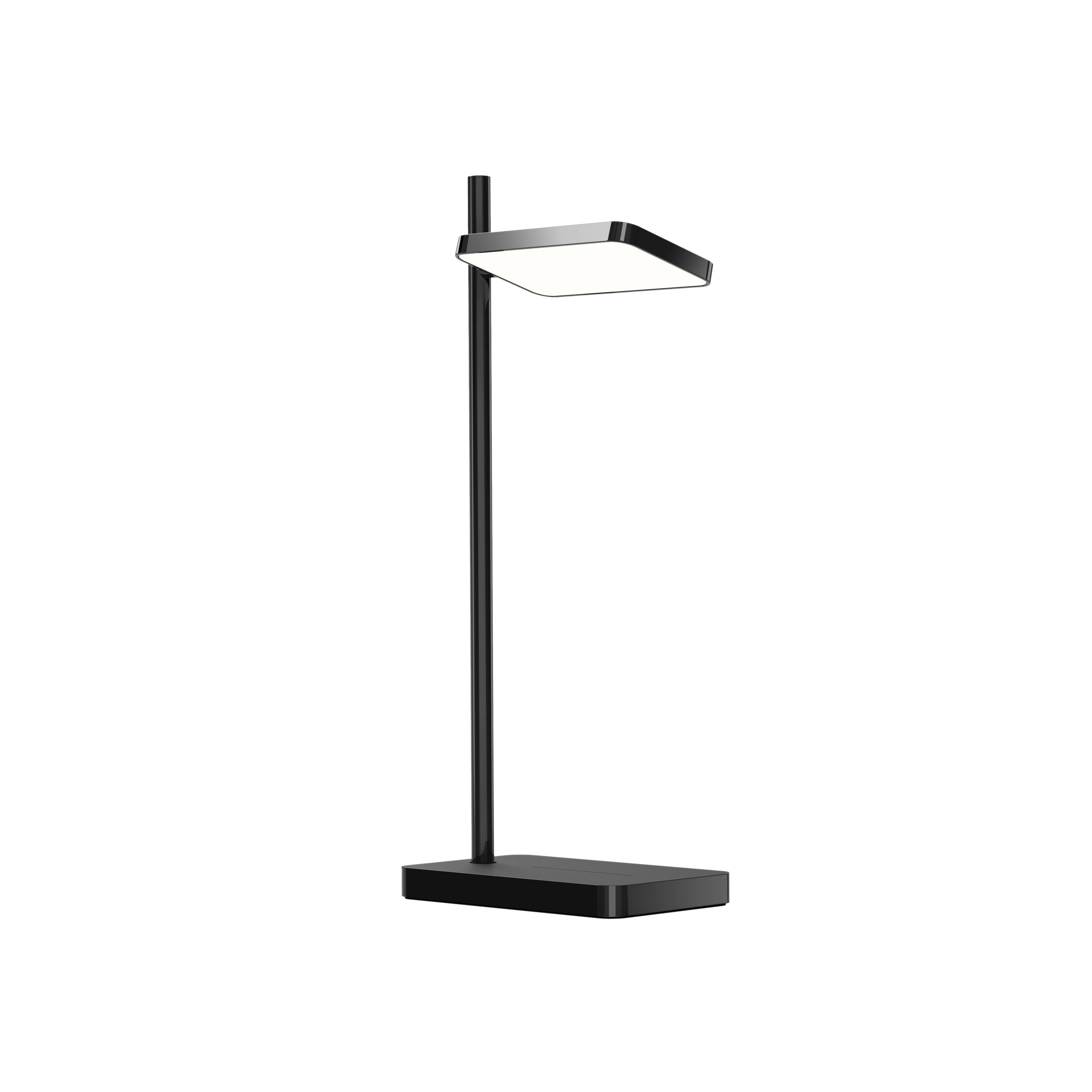 Talia Table Lamp + Wireless Device Charger: Black