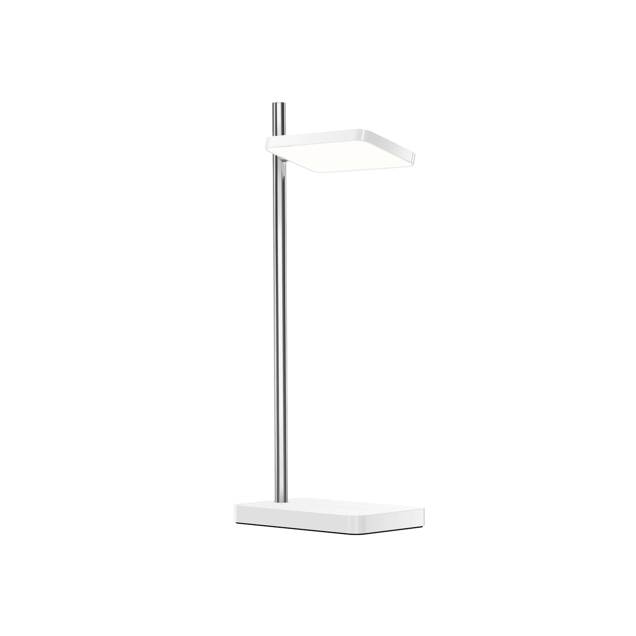 Talia Table Lamp + Wireless Device Charger: White + Silver