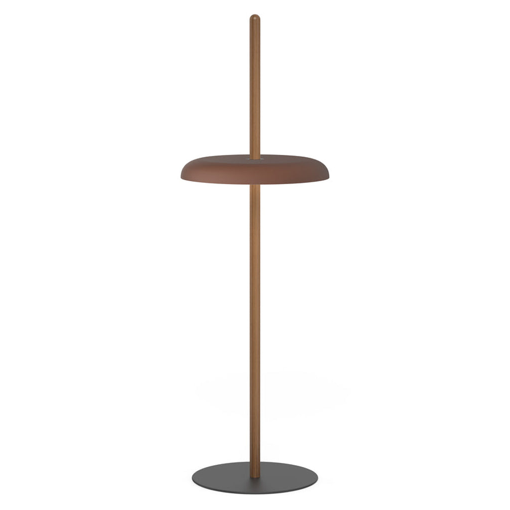 Nivél Portable Floor Lamp: Walnut + Espresso
