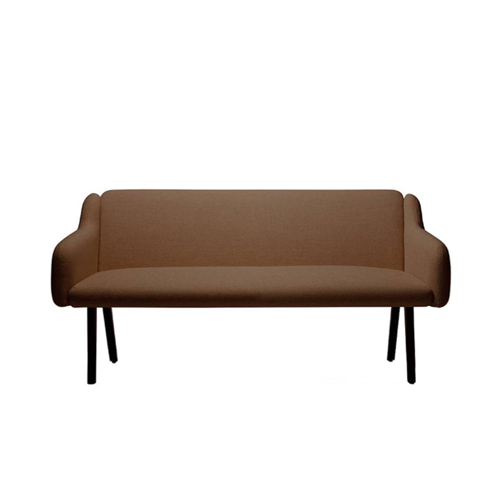 Anyway 2 Seater Sofa: Low Back + Black