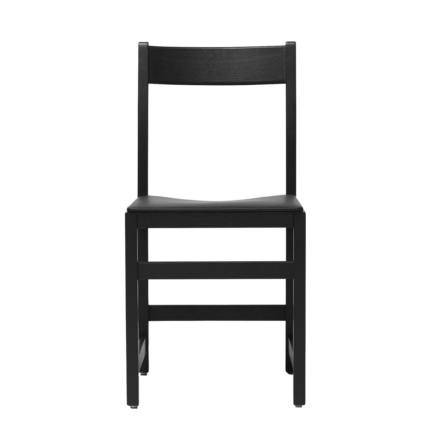 Waiter Chair: Upholstered + Black Stained Oak
