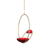 Hanging Hoop Chair: Brushed Brass