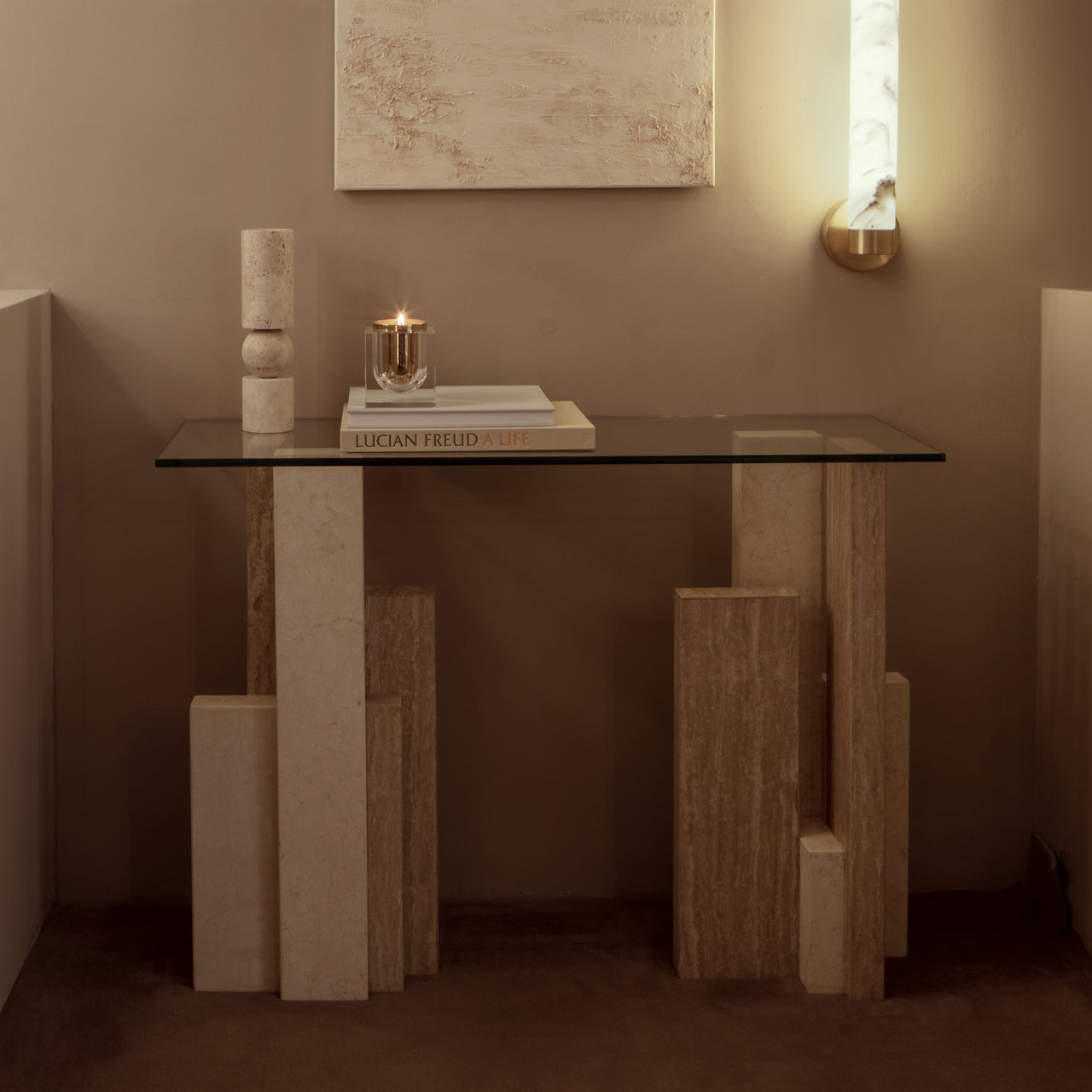 Fulcrum Candlestick: Marble