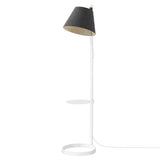 Lana Magnetic Floor Lamp: Charcoal + White