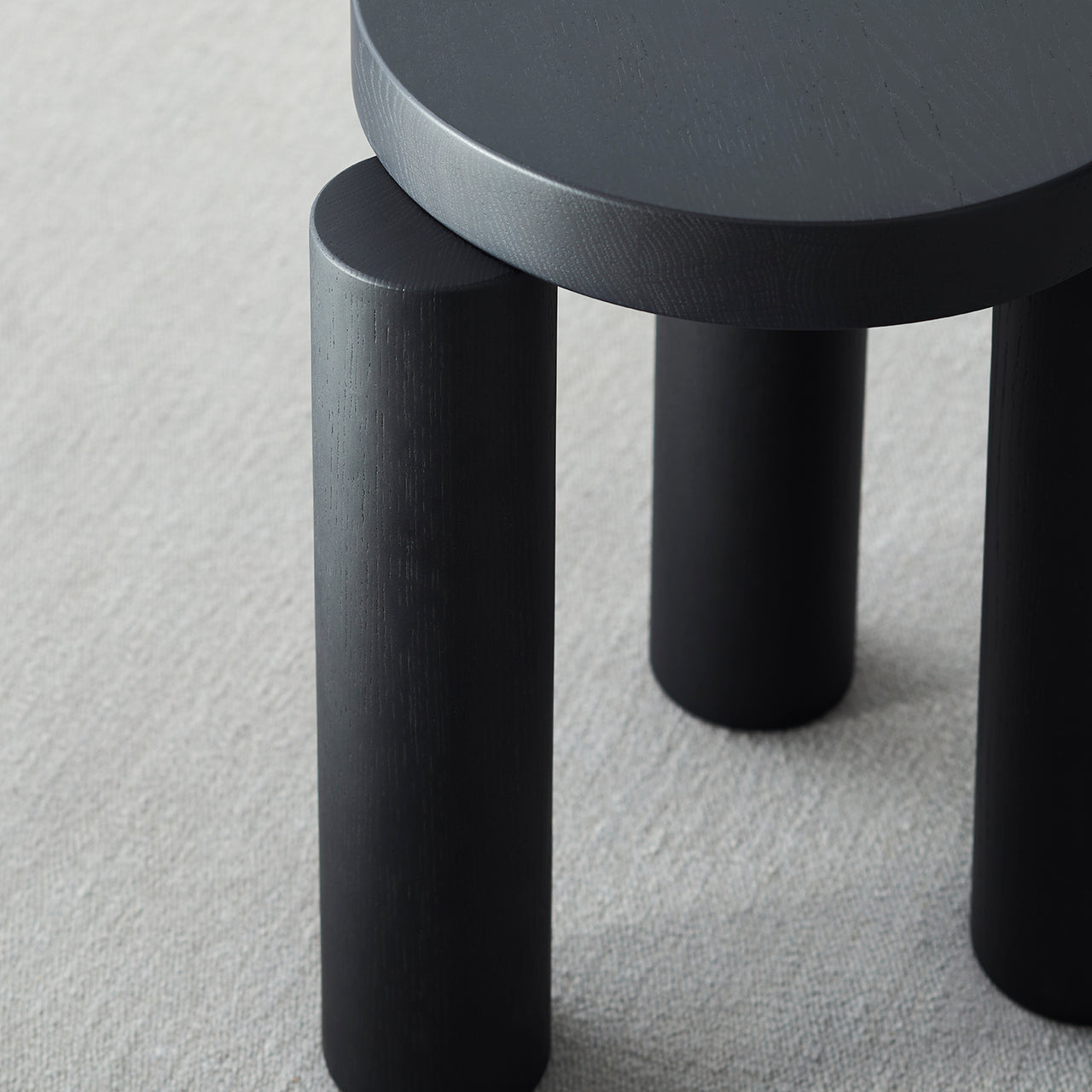 Offset Stool + Side Table