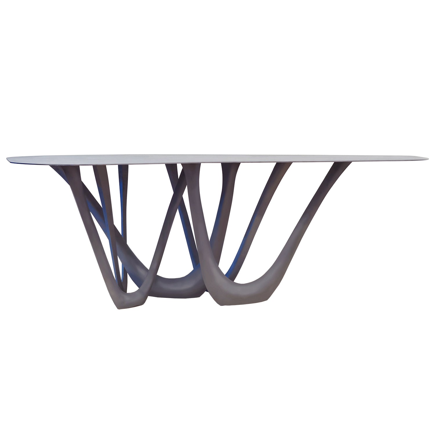 G Table: Table Base + Top + Carbon Steel + Carbon Steel + Powder Coated