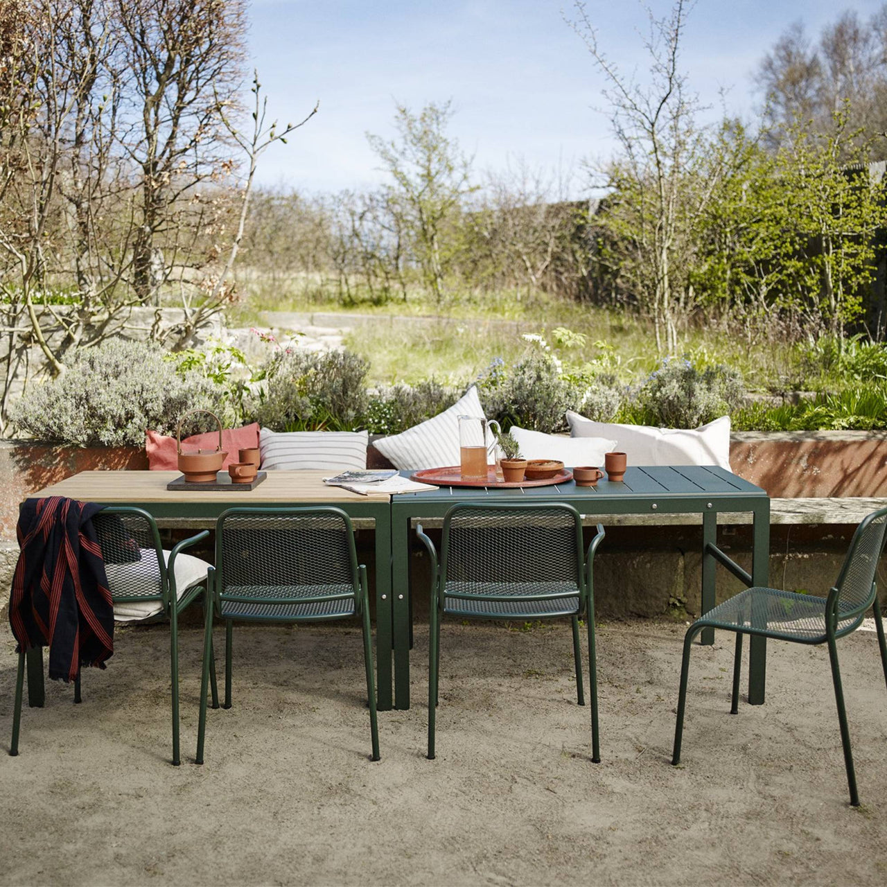 Reform Table: Aluminum + Teak