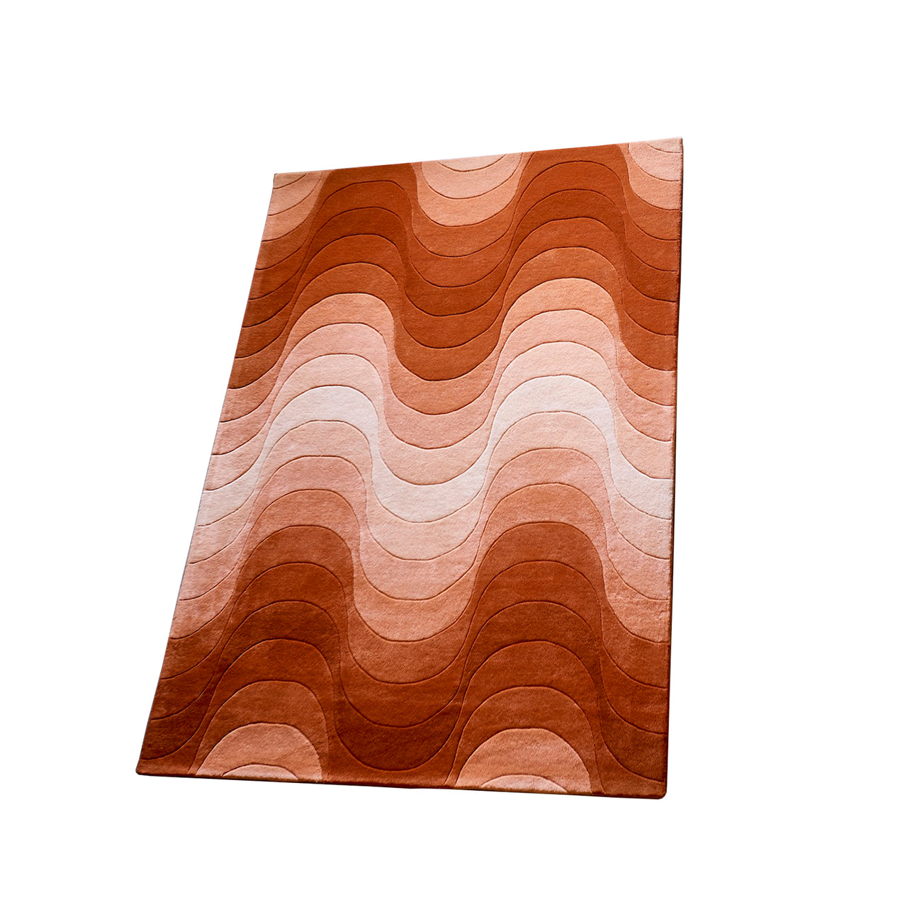 Wave Rug: Orange