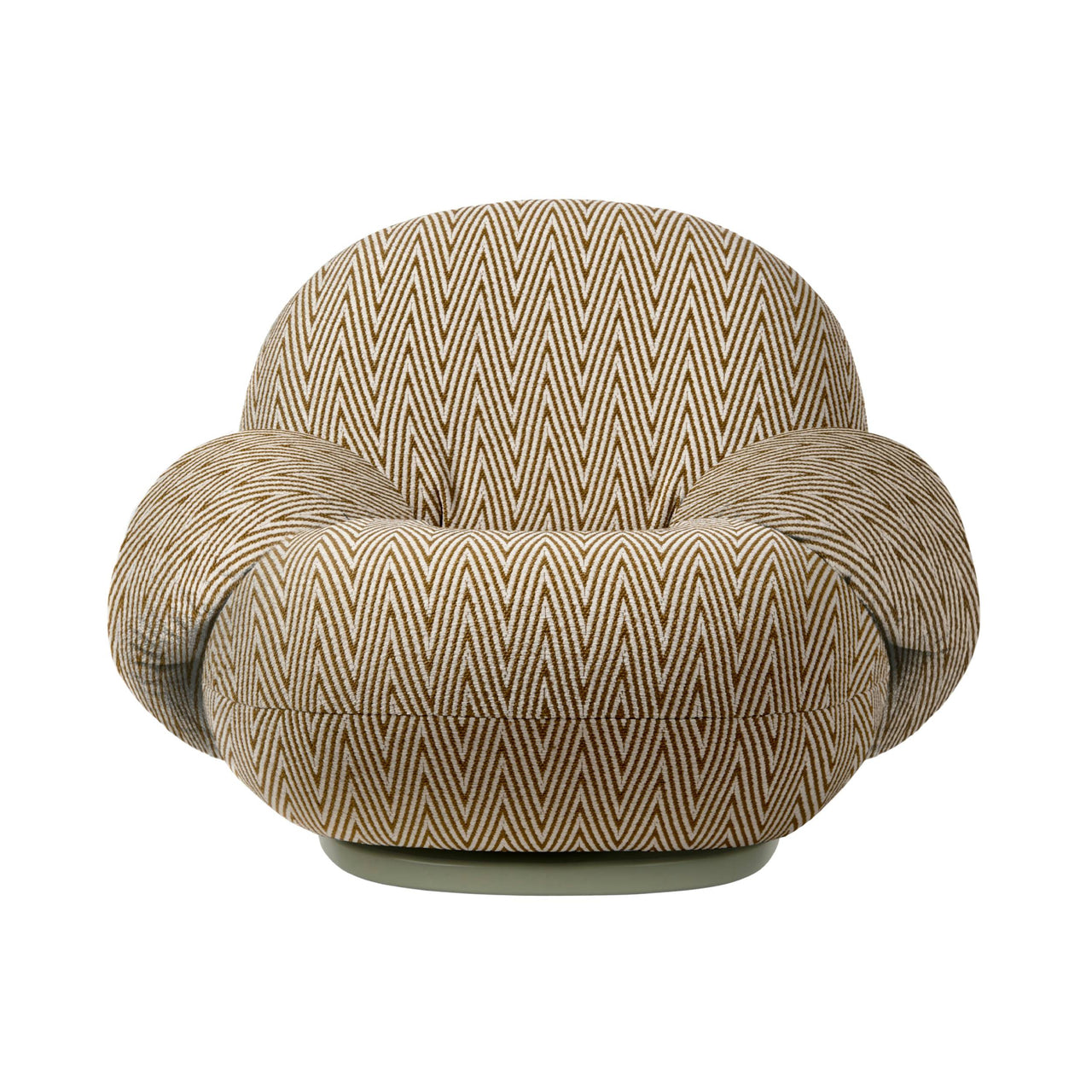 Pacha Lounge Chair with Armrest: Swivel Base + Outdoor