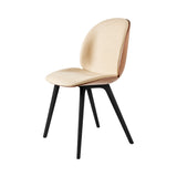 Beetle Dining Chair Plastic Base: Veneer Shell + Front Upholstered + American Walnut