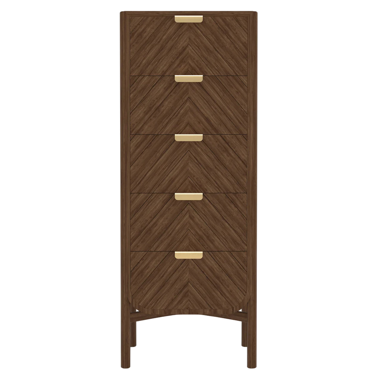 Marius Tall Chest: Natural Walnut