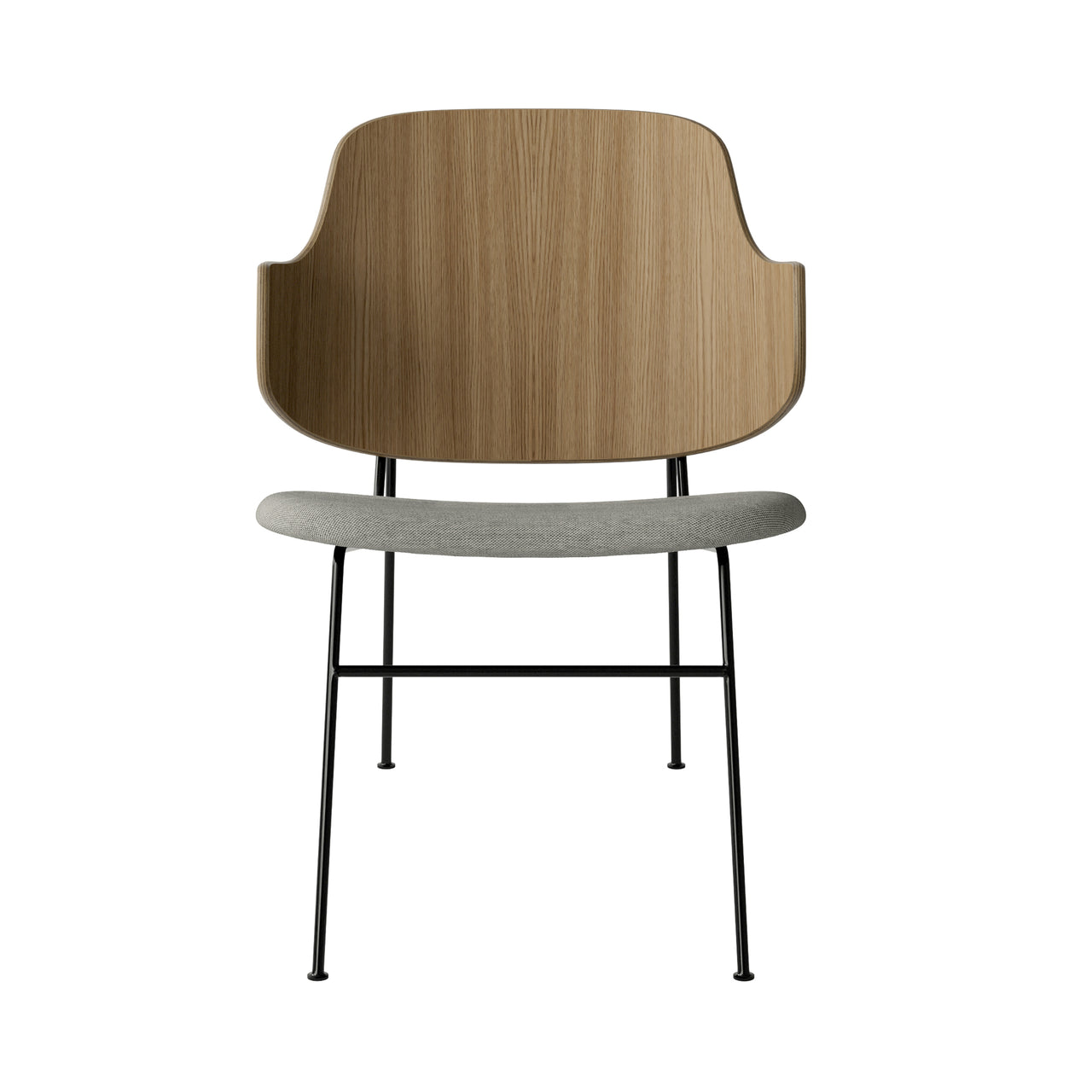 The Penguin Lounge Chair: Upholstered + Natural Oak +  Re Wool 0218