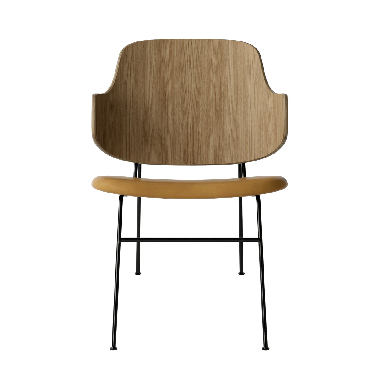 The Penguin Lounge Chair: Upholstered + Natural Oak + Dakar 0250
