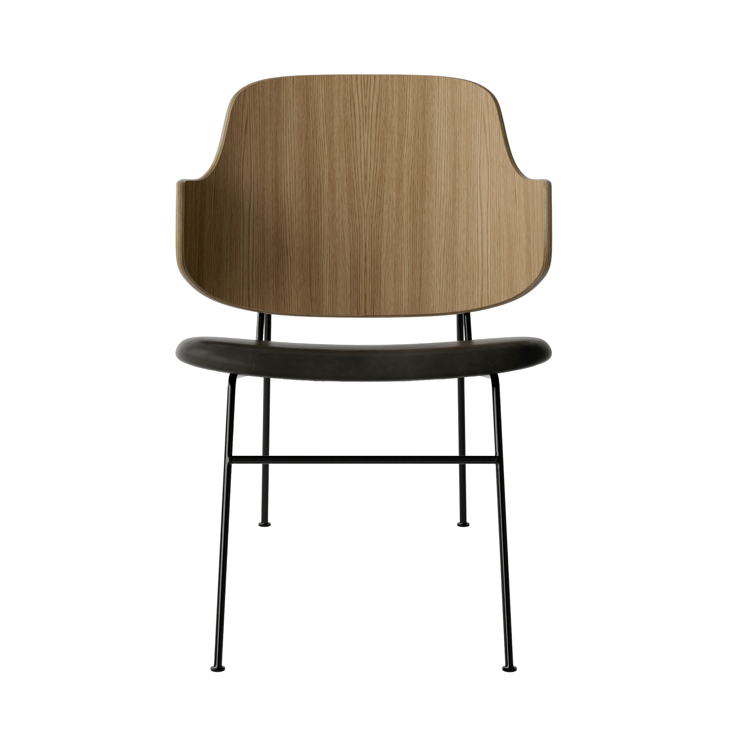 The Penguin Lounge Chair: Upholstered + Natural Oak + Dakar 0842
