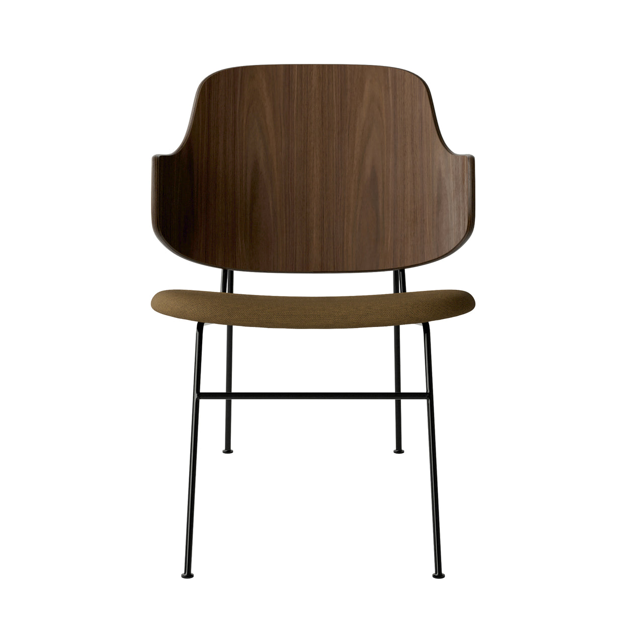 The Penguin Lounge Chair: Upholstered + Walnut + Re Wool 0448