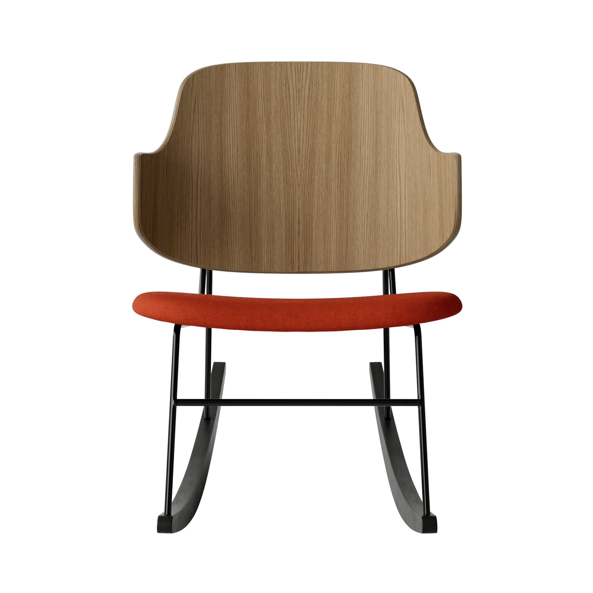 The Penguin Rocking Chair: Upholstered + Natural Oak + Hallingdal 65 600