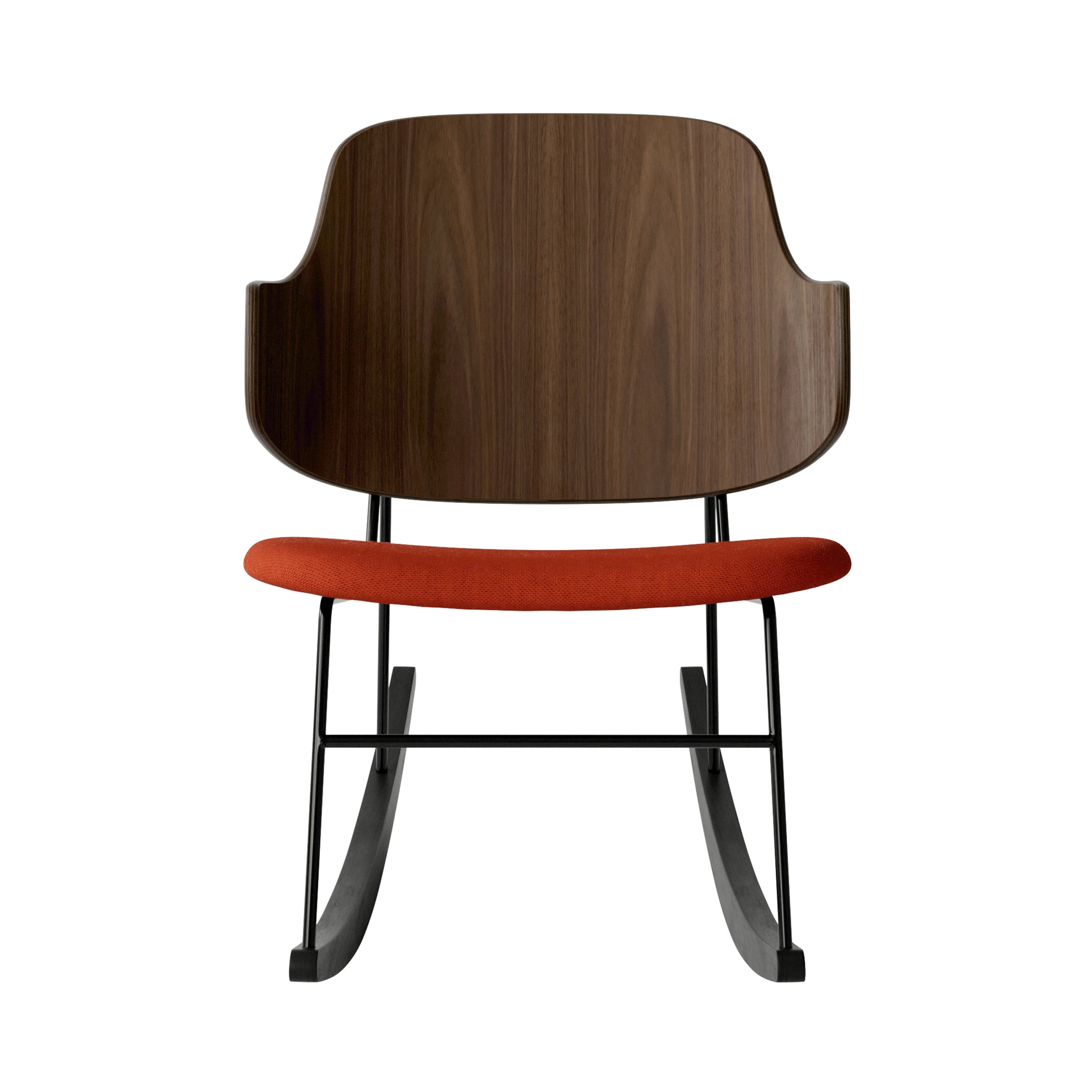 The Penguin Rocking Chair: Upholstered + Walnut + Hallingdal 65 600