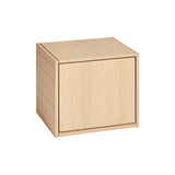 Bricks Cube: With Door - Right + White Pigmented Oak