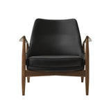 The Seal Lounge Chair: Low + Walnut + Dakar 0842