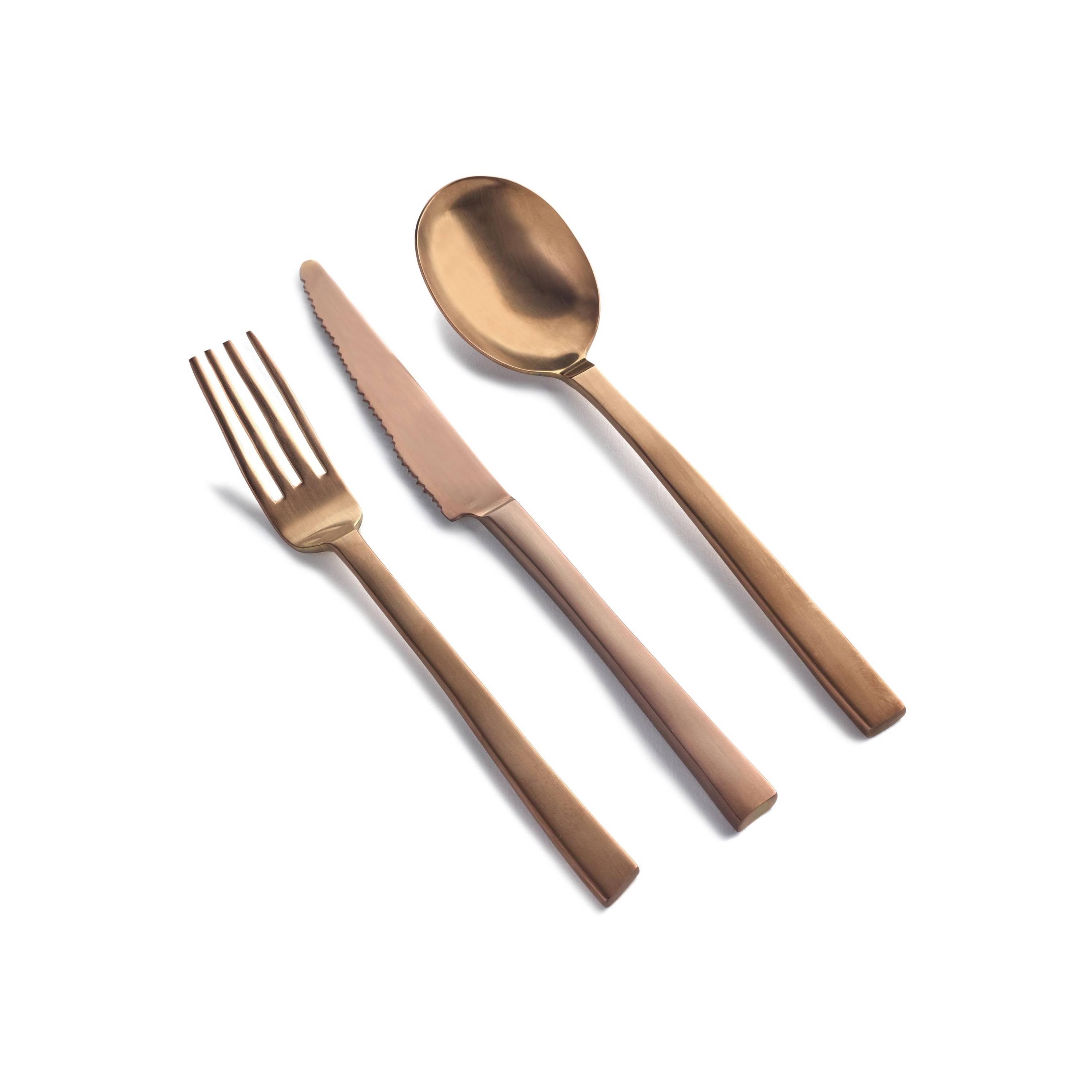 Maarten Baas Flatware: Dessert Gift Box 12 Pcs + Copper Brushed