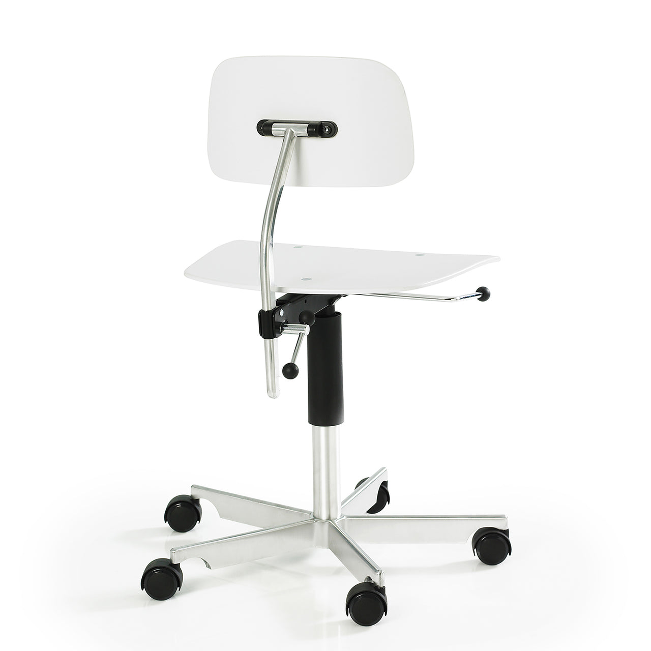 Kevi Chair 2533: Wood + White Lacquer