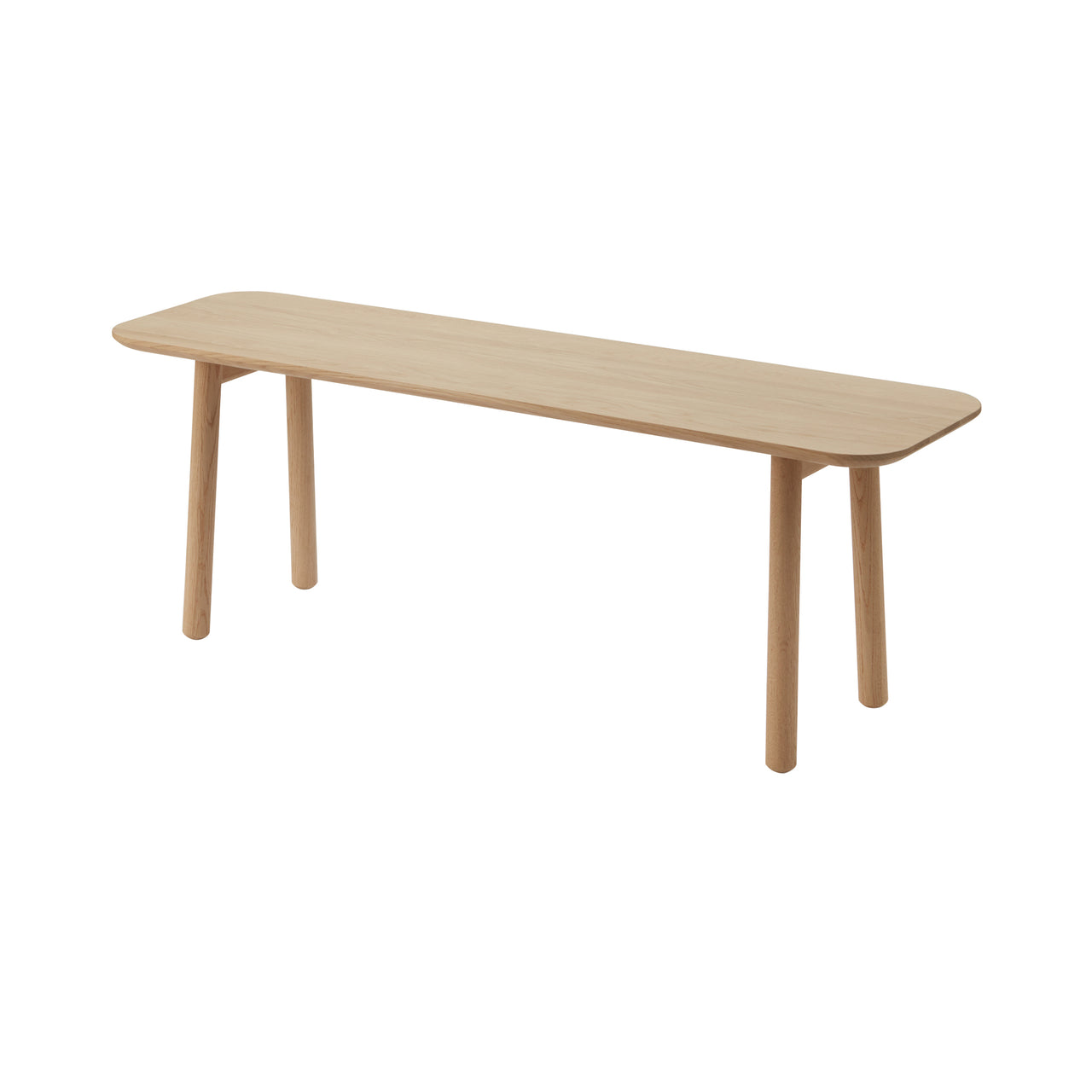 Hven Bench: Without Cushion + Oak