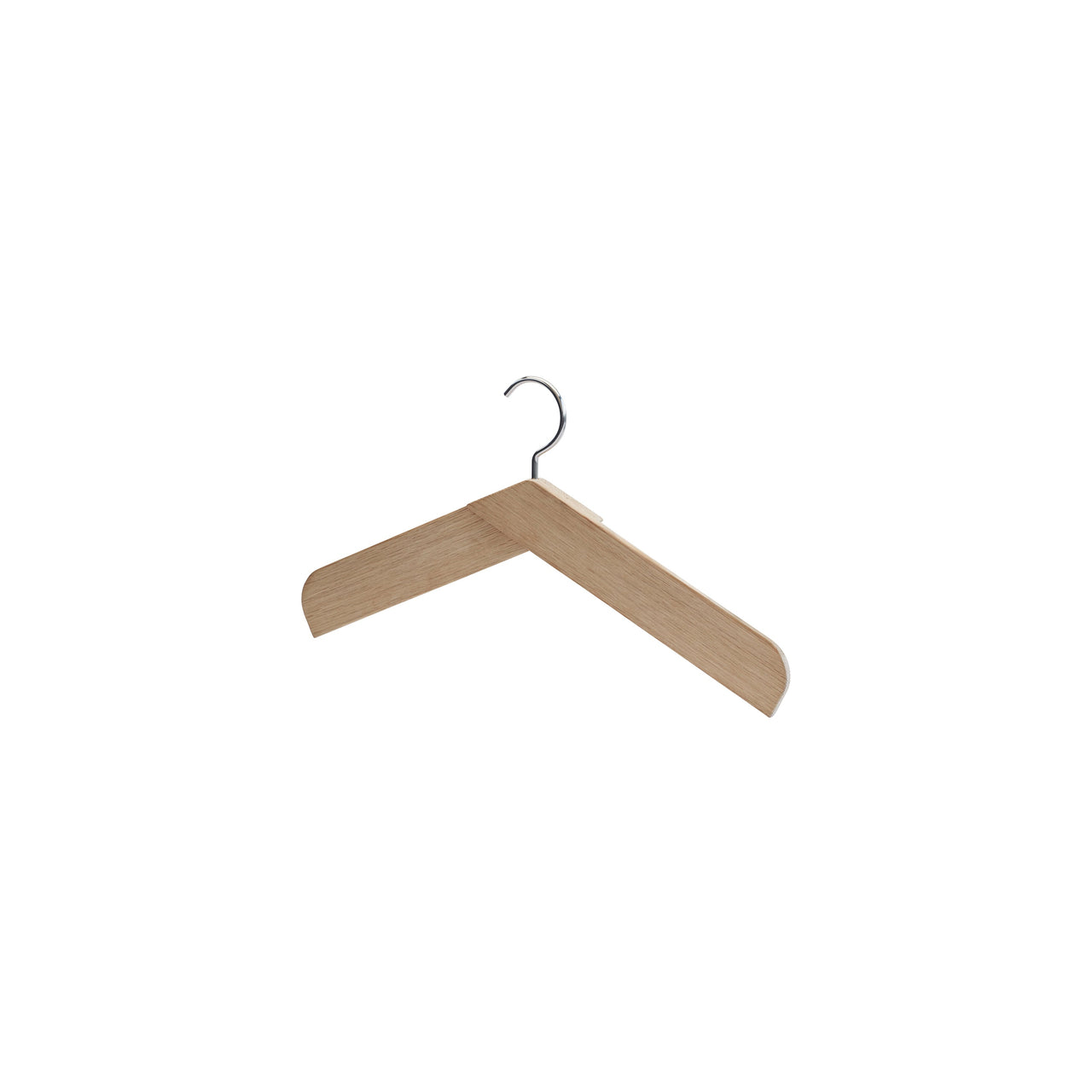 Collar Hanger: Oak + Stainless Steel