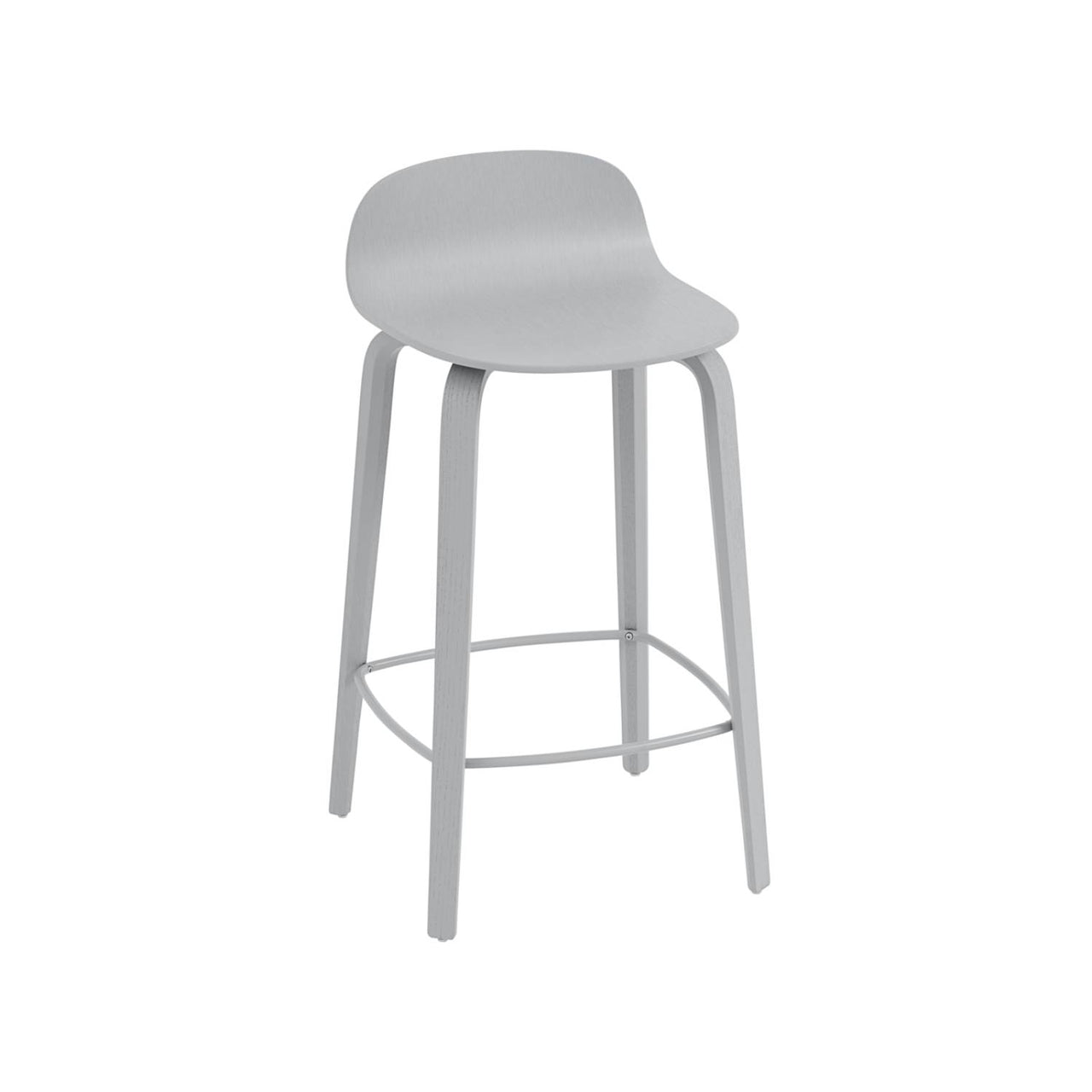 Visu Counter Stool: Grey 